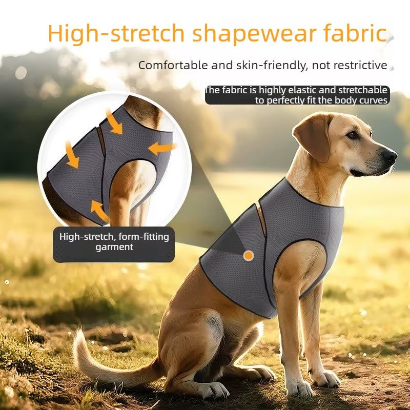 Dog Anxiety Jacket Skin-Friendly Pet Calming Shirt Keep Pet Calm Dog Coat for Thunder anti Anxiety Vest for Medium Large Dog