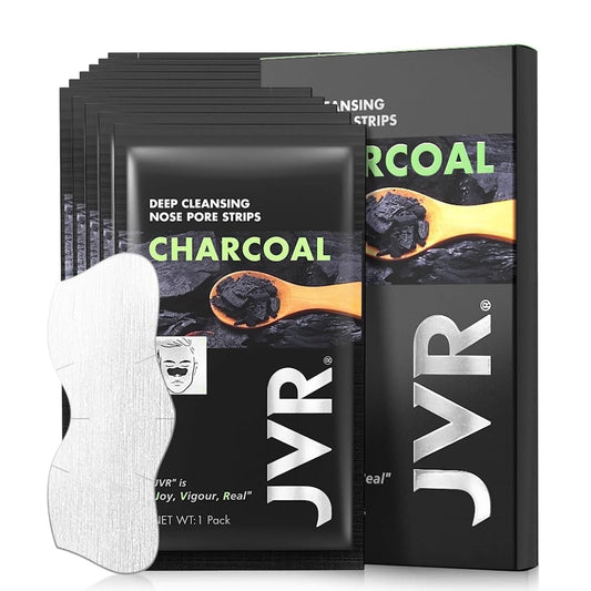 Transform Your Skin with Mighty Deep Cleansing Nose Strips for Blackhead Removal - Charcoal & Witch Hazel, 10 Count